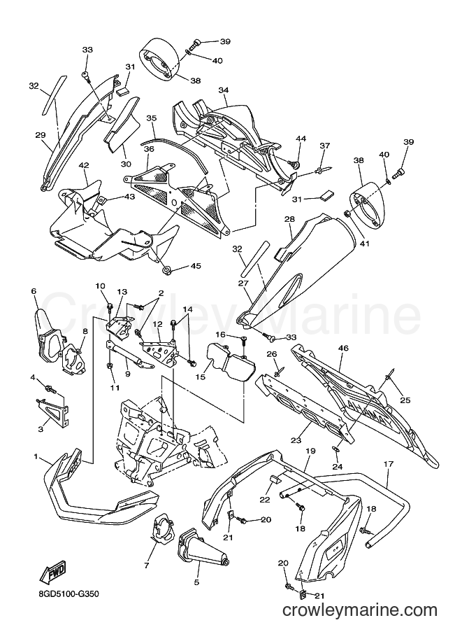 2008 Snowmobile RX10GTA - RX10GTA (8GD7) [020] - BUMPER