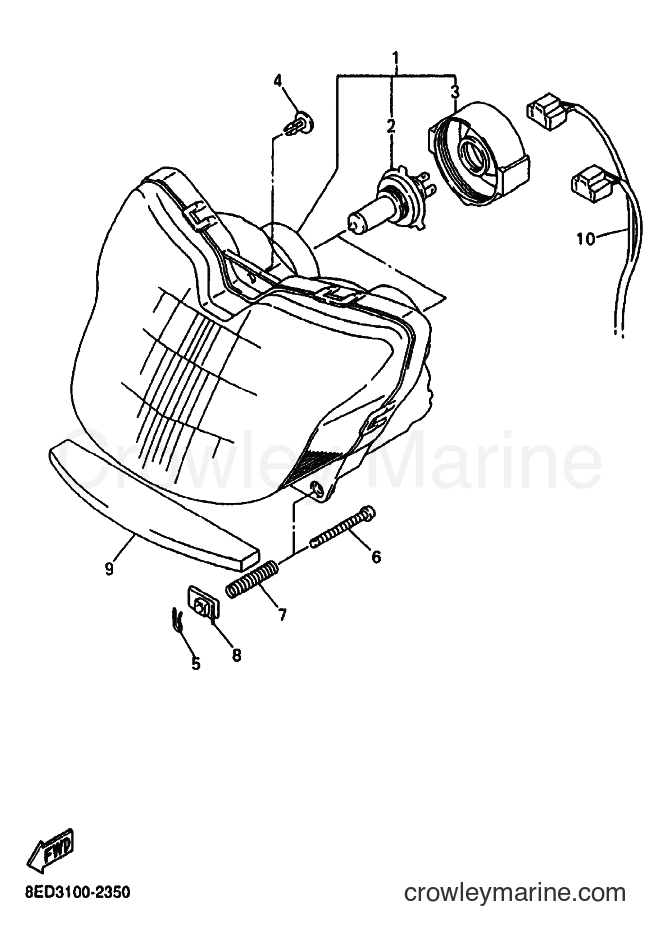 Yamaha Motors VX700LT (8ED3) [040] - HEADLIGHT