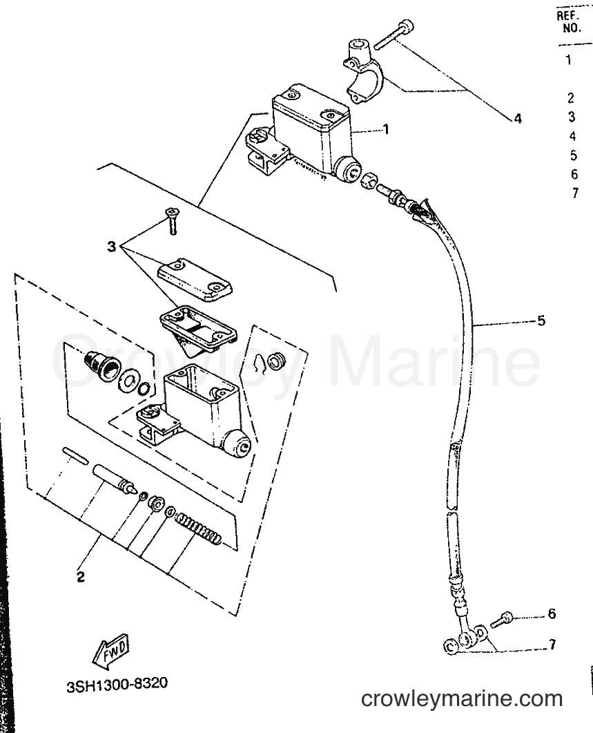 1991 Dirt Bike TDR125 - TDR125 (3SH2) [999] - FRONT MASTER CYLINDER