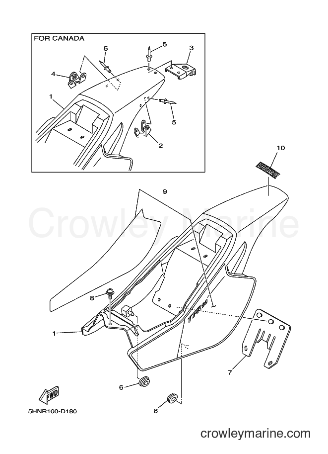 2005 Dirt Bike TT-R90 - TT-R90 (5HNS) [010] - SIDE COVER