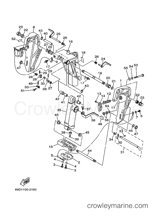 Yamaha Motors E60HWHDL (69D2) [170] - BRACKET 1