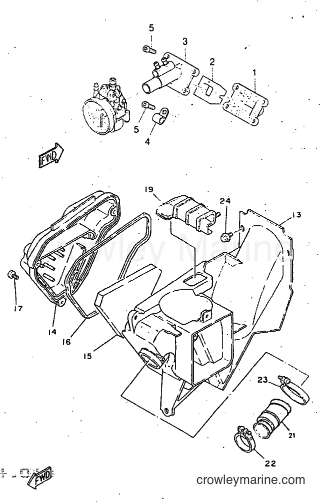 1997 Scooter DT50R - DT50R (5EC1) [999] - INTAKE