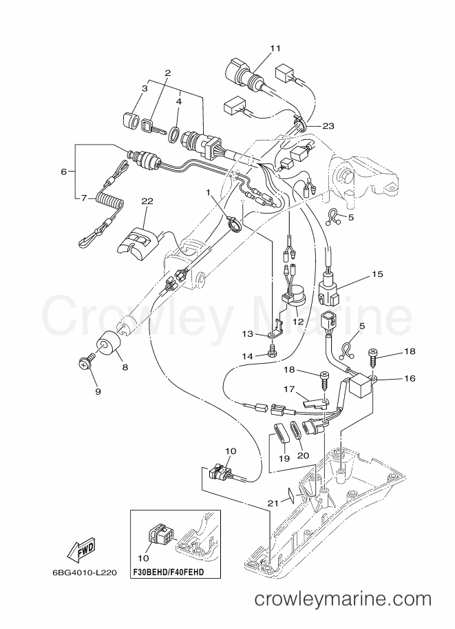 Yamaha Motors F30BEHDL (6BT4) [390] - STEERING 2