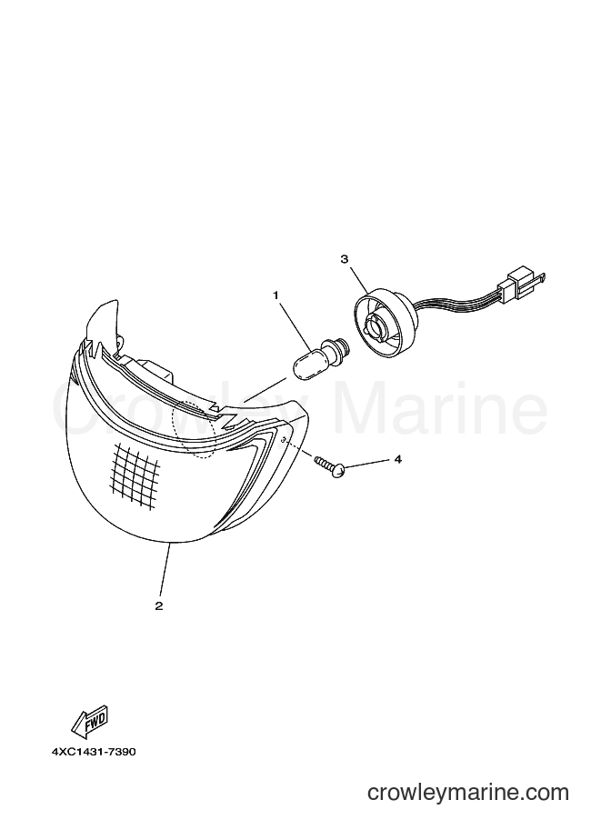 Yamaha Motors STR126 (4XC1) [010] - HEADLIGHT