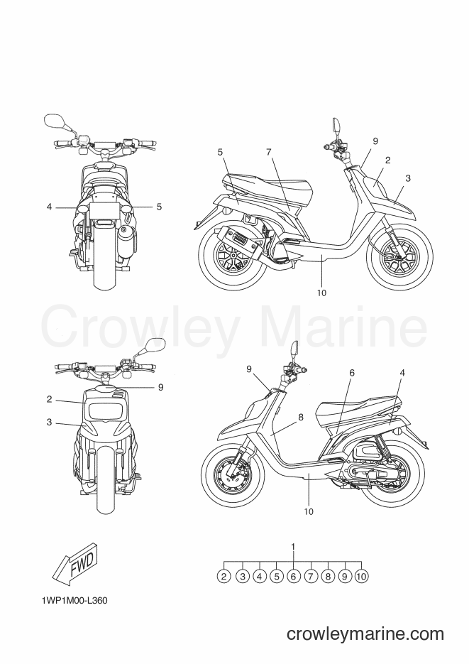 2012 Scooter CW50LN - CW50LN (1WP2) [010] - GRAPHIC & EMBLEM