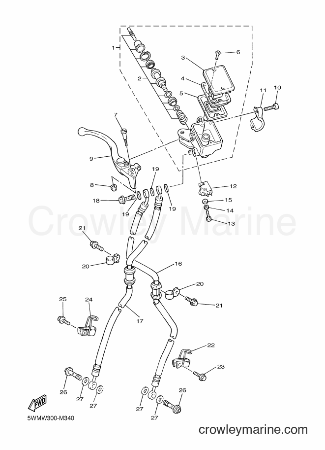 2015 Street Bike XJR1300C - XJR1300C (2PN1) [010] - FRONT MASTER CYLINDER
