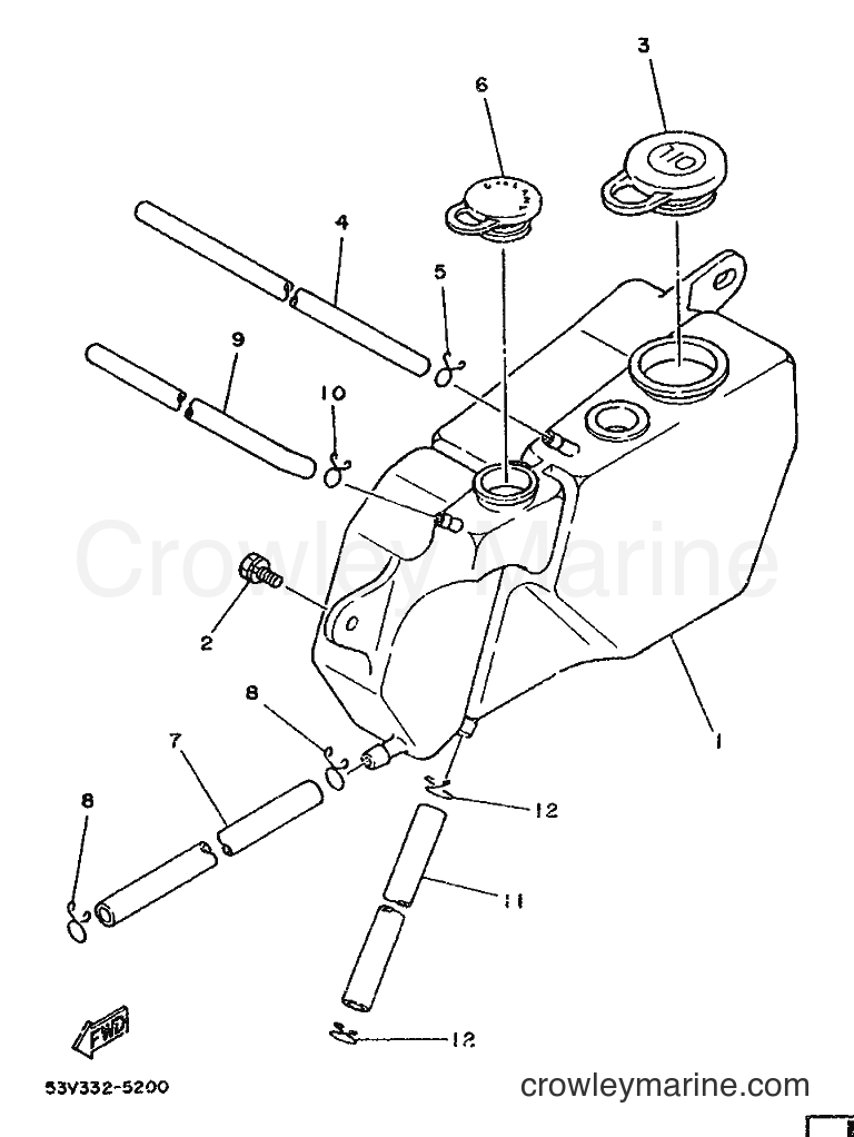 1987 Scooter DT80LC - DT80LC (2UW) [999] - DEP鉄ITO DE ACEITE