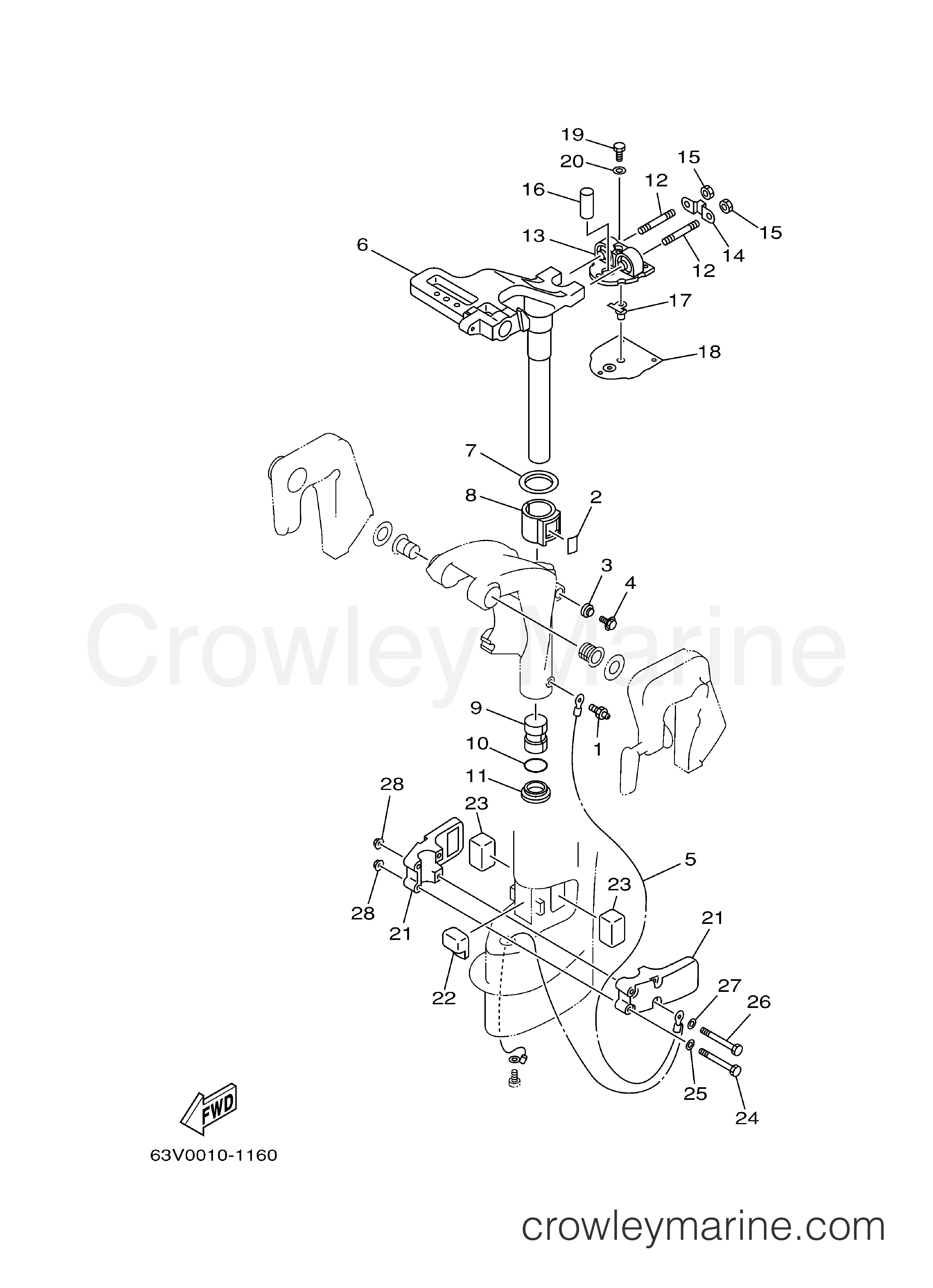 Yamaha Motors 15MSHB - BRACKET 2