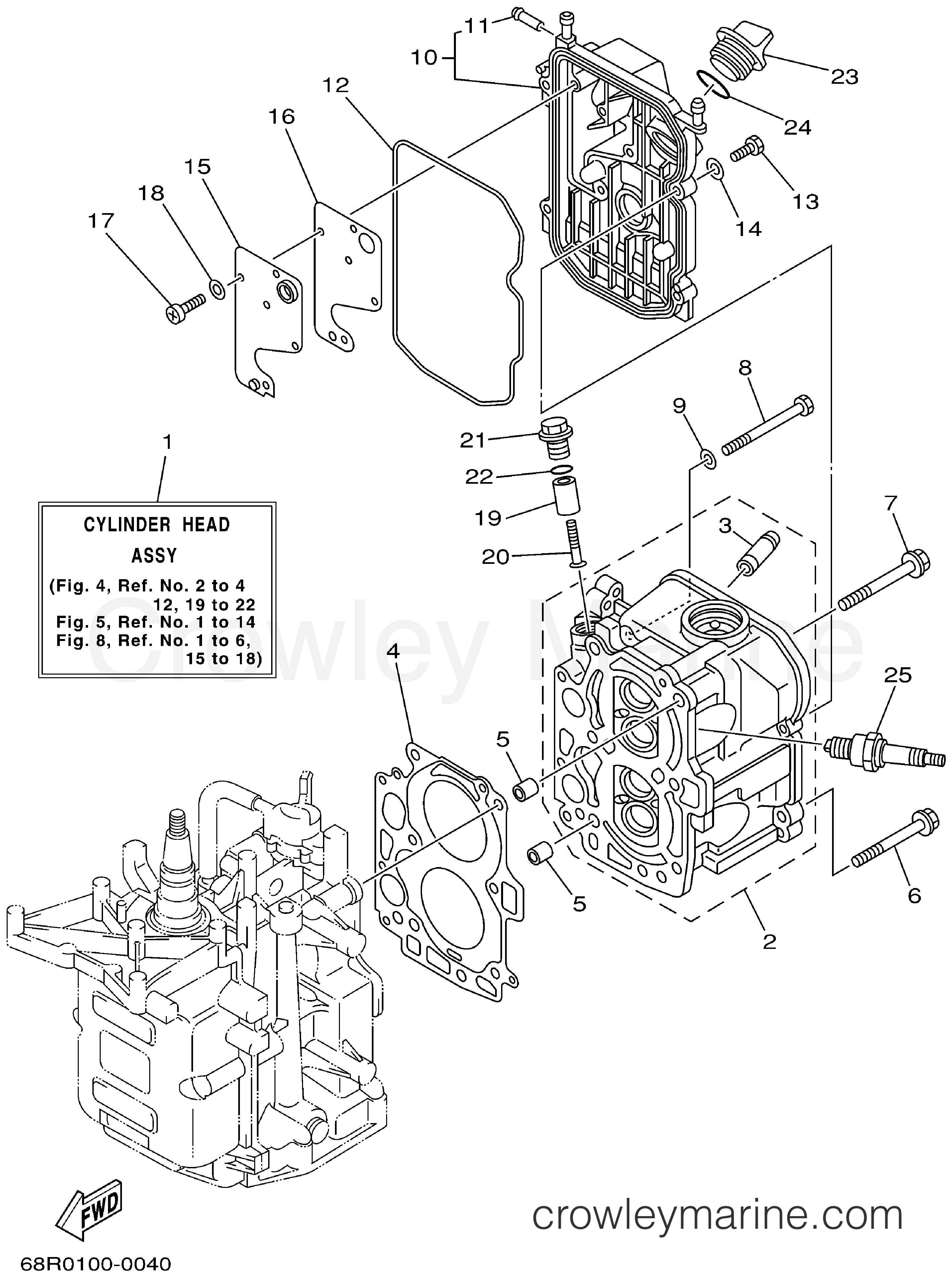 Yamaha Motors T8PLHA - CYLINDER CRANKCASE 2