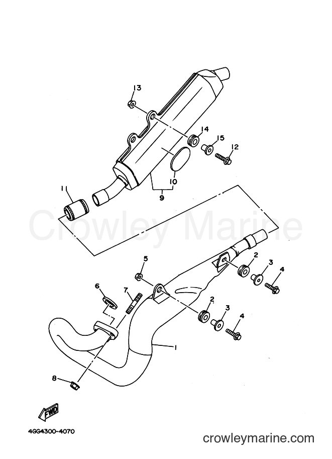 Yamaha Motors TY250Z (4GG4) [999] - EXHAUST