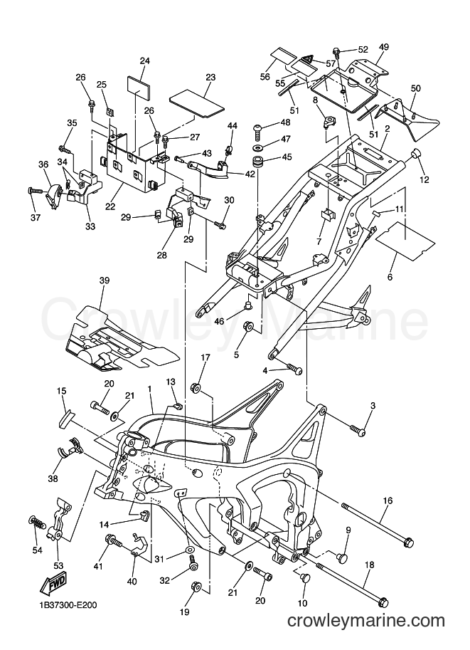 2006 Street Bike FZ6-NS - FZ6-NS (1B39) [040] - FRAME
