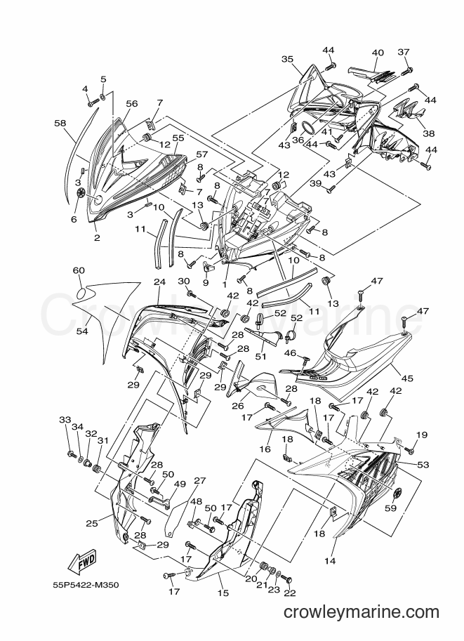2013 Scooter T135HC - T135HC (55P5) [010] - LEG SHIELD