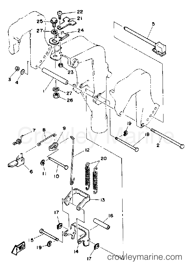 Yamaha Motors T9.9EXHQ - BRACKET 2