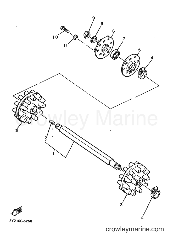 1988 Snowmobile ET340 - ET340 (83T0) [010] - TRACK DRIVE 1
