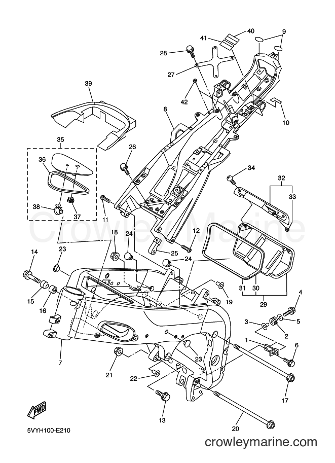 2006 Sport Bike YZF-R1 - YZF-R1 (5VYN) [010] - FRAME