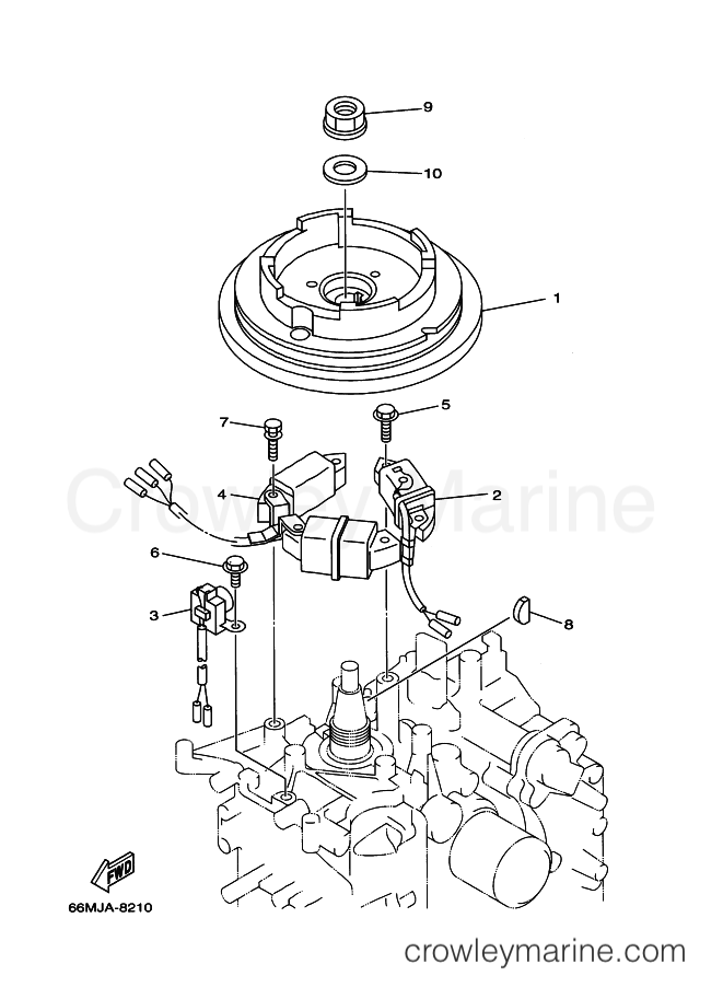 Yamaha Motors F15A (66M) [080] - GENERATOR