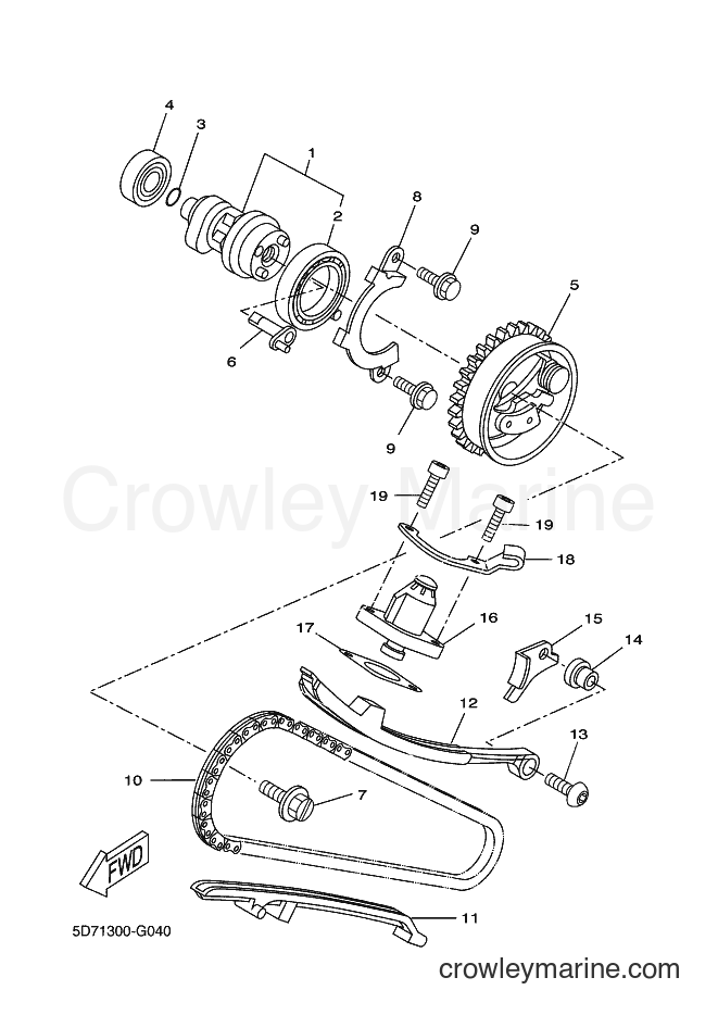 Yamaha Motors WR125X (22B2) [080] - CAMSHAFT & CHAIN