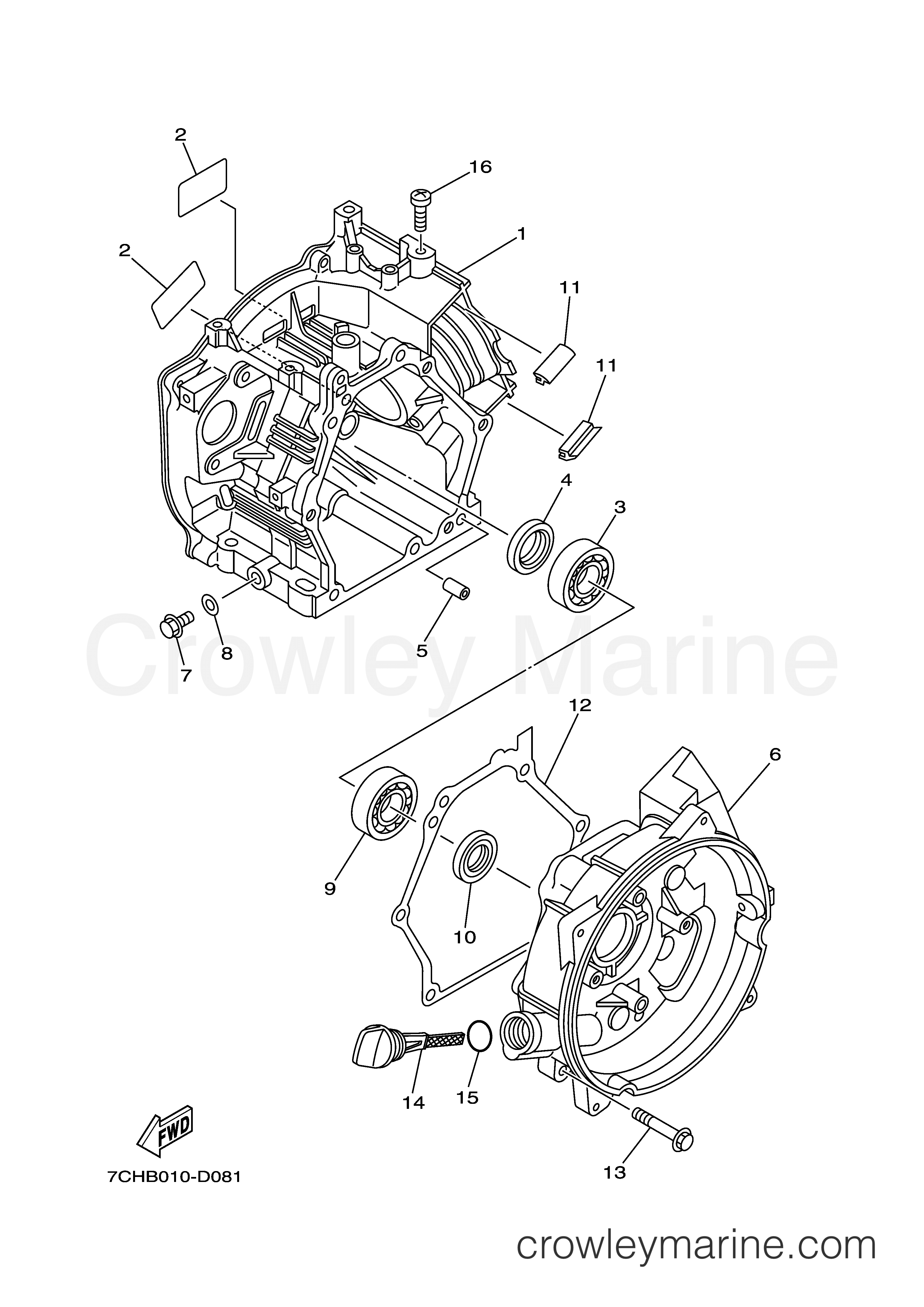 Yamaha Motors EF30ISEBQ - CRANKCASE