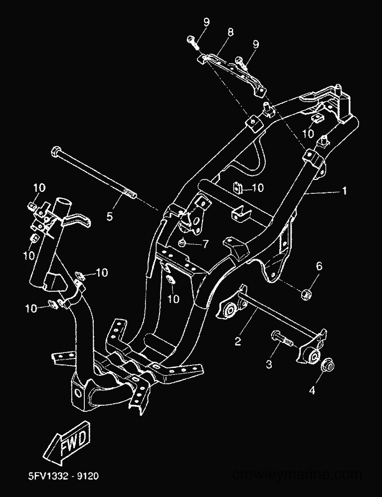 2000 Scooter YH50 - YH50 (5FV3) [010] - FRAME