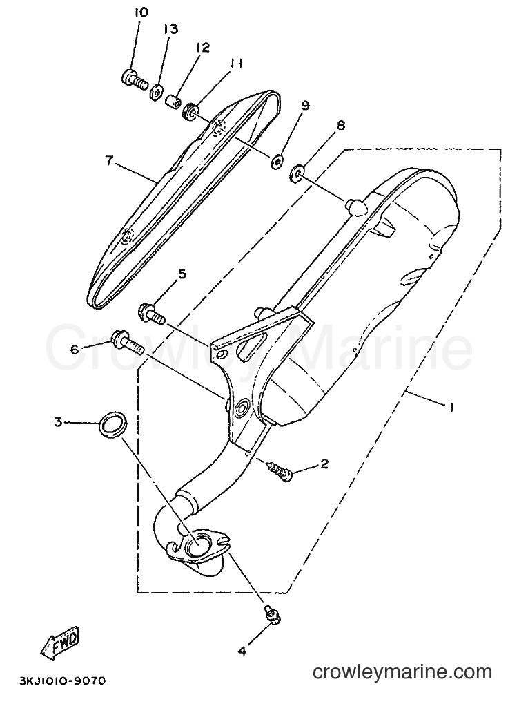 1992 Scooter YE50 - YE50 (4EE1) [999] - EXHAUST