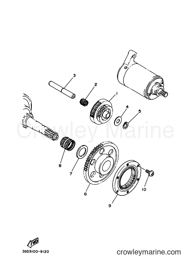 2004 ATV YFM400FW - YFM400FW (4SHY) [010] - STARTER CLUTCH