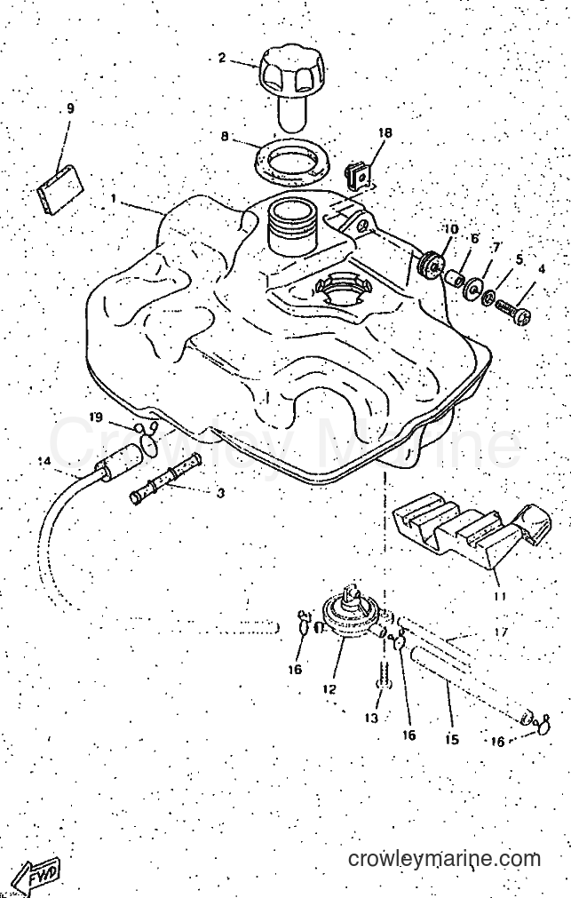 1998 Scooter CW50RSP - CW50RSP (4WT3) [010] - FUEL TANK