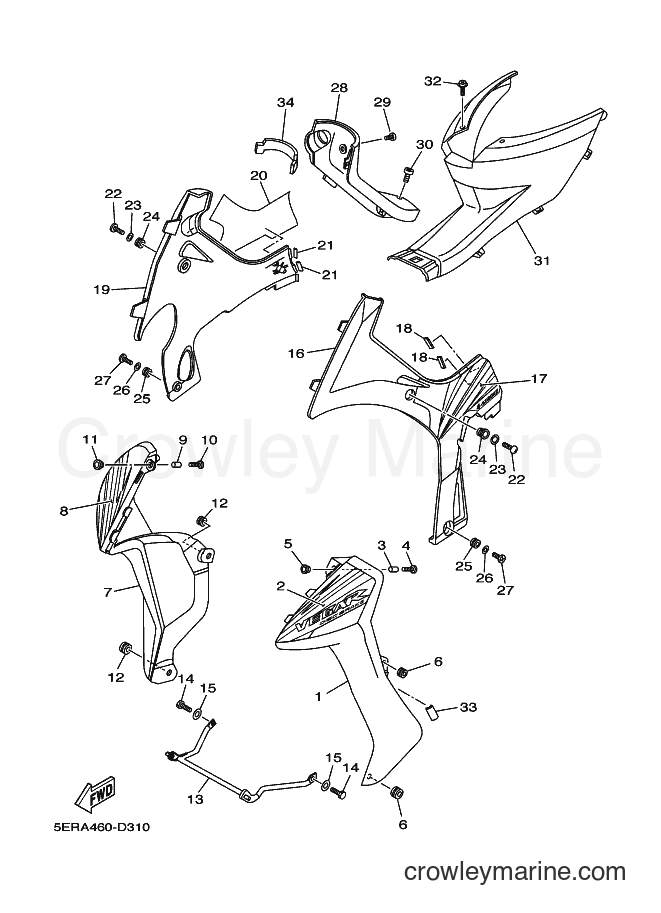 2005 Scooter T105SE - T105SE (5ERA) [010] - LEG SHIELD