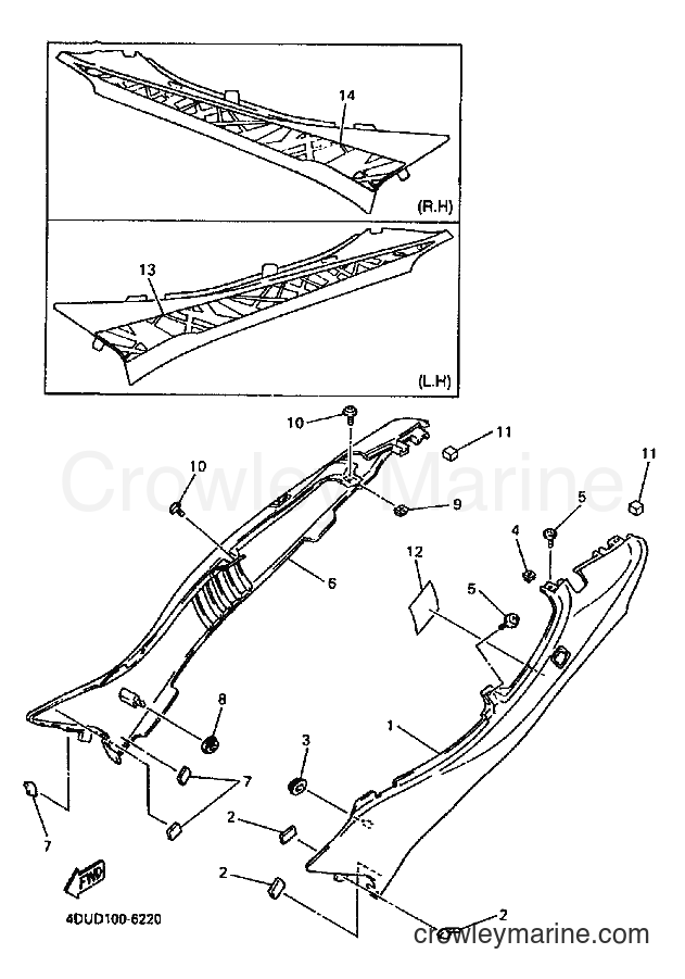 Yamaha Motors XJ600S (4DUF) [010] - SIDE COVER