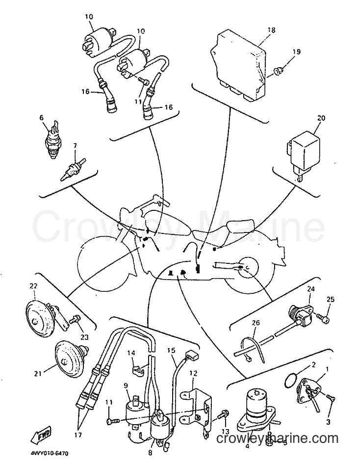 Yamaha Motors XVZ1300A (4YP1) [040] - ELECTRICAL 2