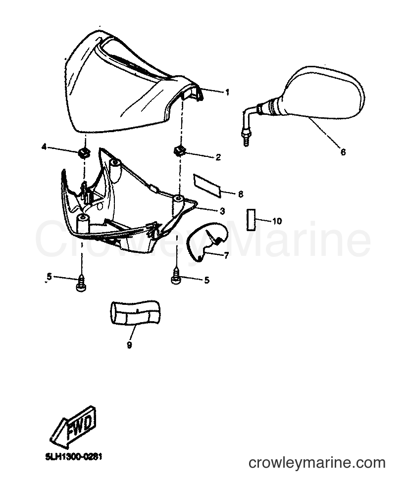 2000 Scooter EW50 - EW50 (5LH1) [030] - COWLING 1