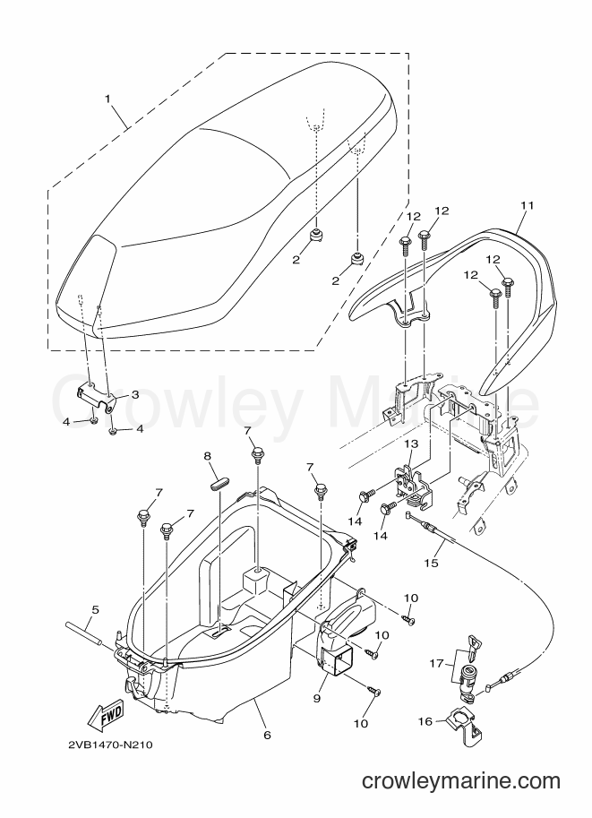 2018 Scooter XC115F - XC115F (BL74) [010] - SEAT