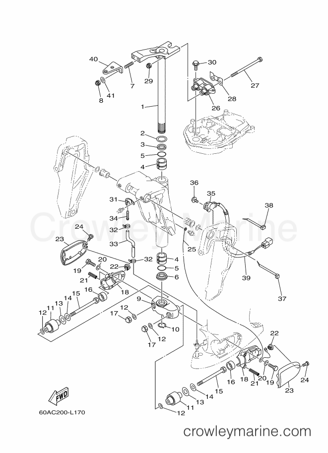 Yamaha Motors F50DETL (60AC) [050] - BRACKET 2