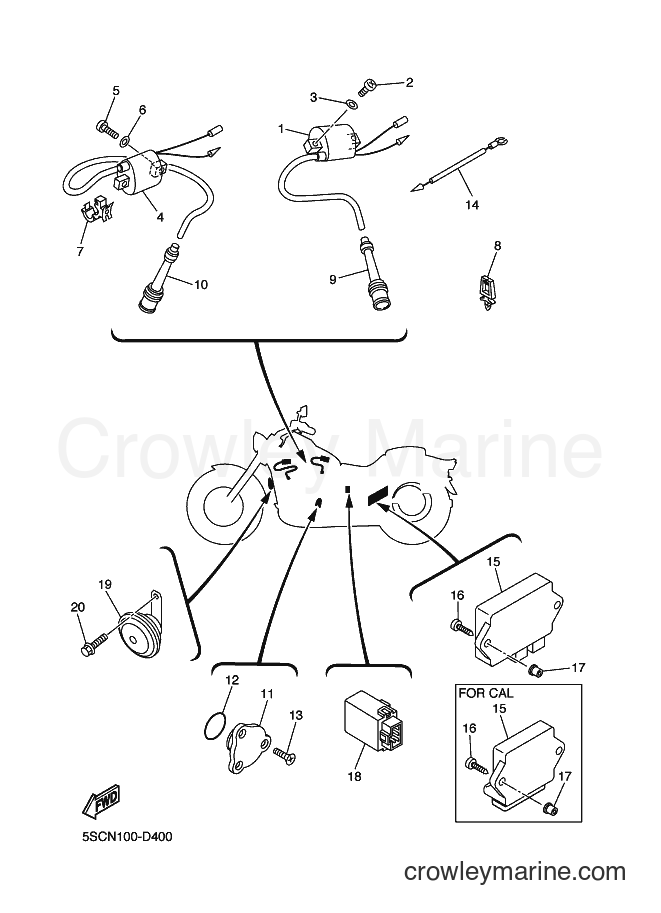 Yamaha Motors XVS650A (5SCR) [010] - ELECTRICAL 2