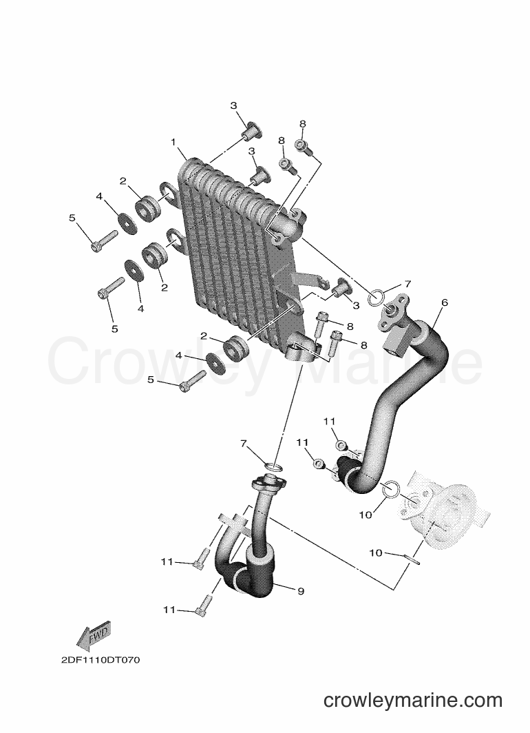 2018 Cruiser XV1900FDD - XV1900FDD (2DF4) [010] - OIL COOLER