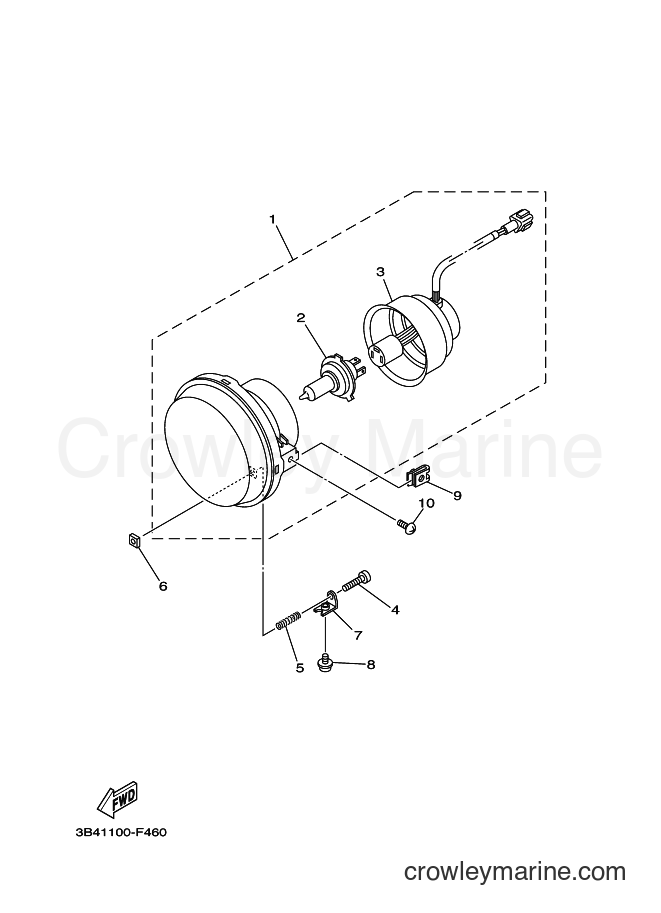 Yamaha Motors YXM700E (1XP2) [010] - HEADLIGHT