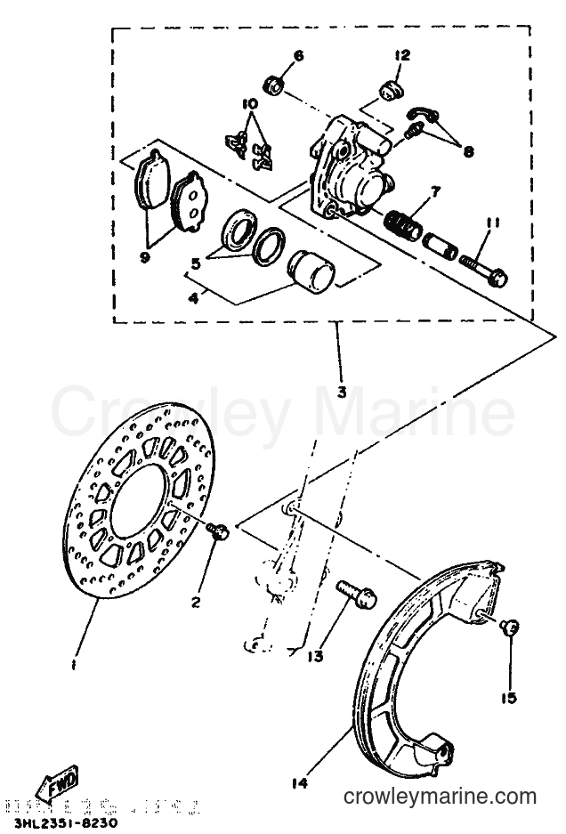 1996 Scooter DT50R - DT50R (4CT6) [999] - FRONT BRAKE