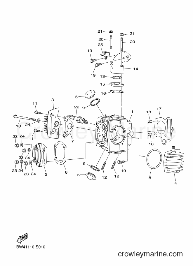 2017 ATV YFZ50 - YFZ50 (BW43) [010] - CYLINDER HEAD