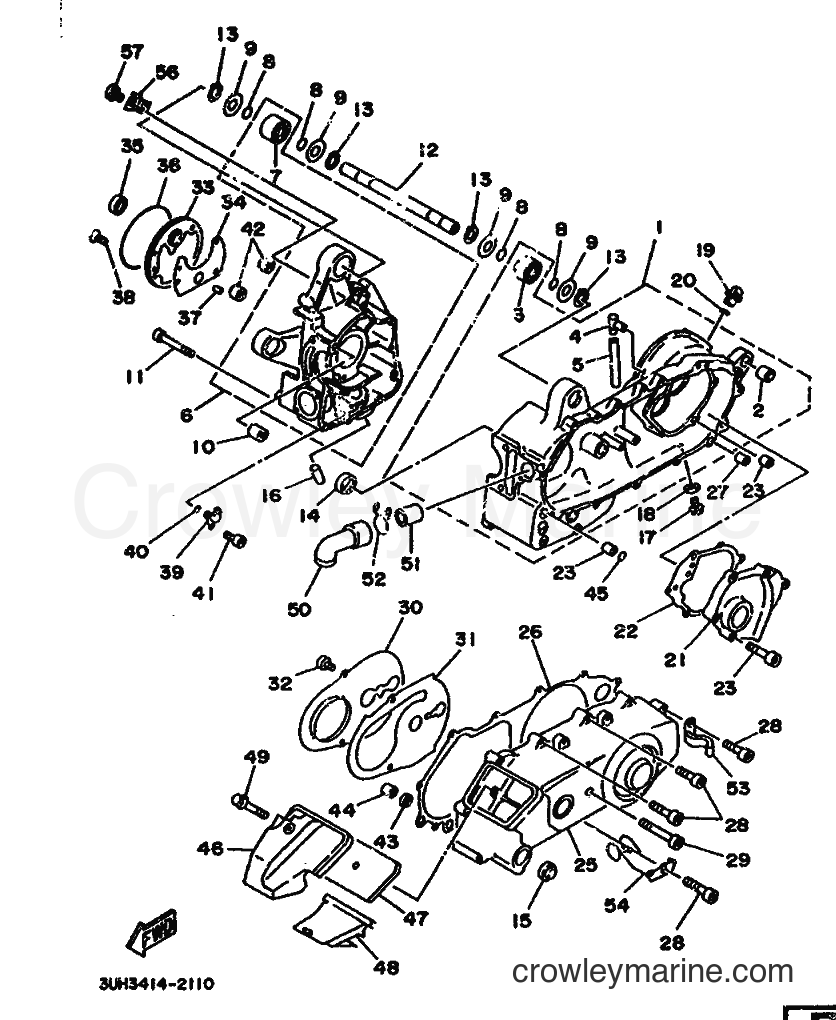 1992 Scooter XC150LC - XC150LC (3UH4) [999] - CRANKCASE