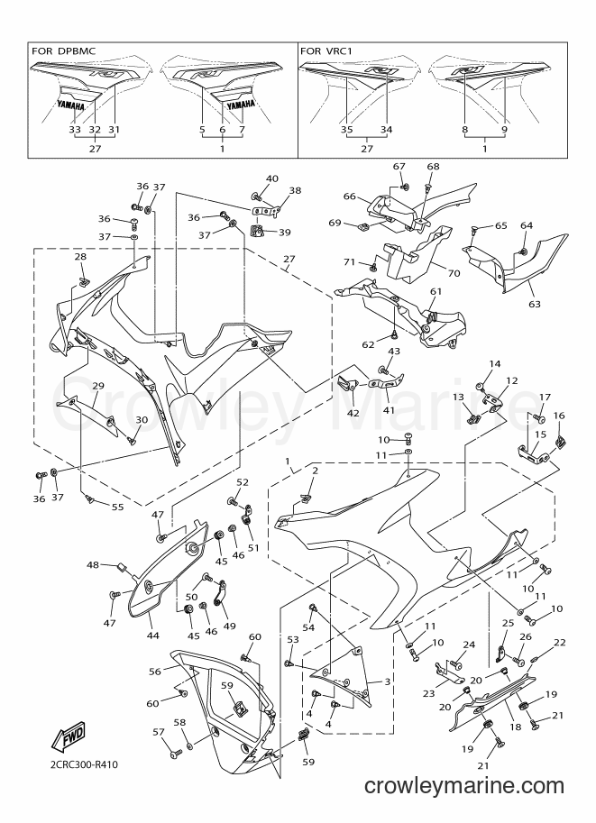2016 Sport Bike YZF-R1 - YZF-R1 (2CRD) [010] - COWLING 2