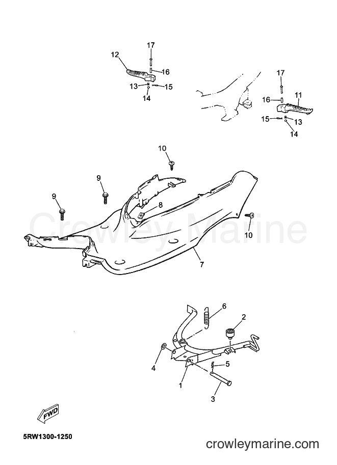 Yamaha Motors CS50 (49DK) [050] - STAND & FOOTREST