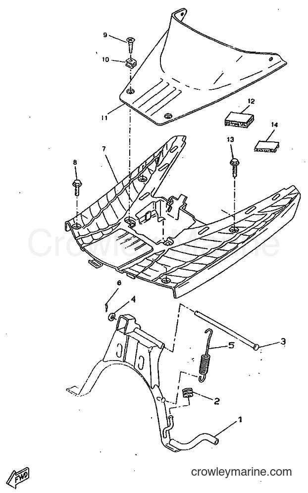 1998 Scooter CW50RSP - CW50RSP (4URF) [010] - STAND & FOOTREST
