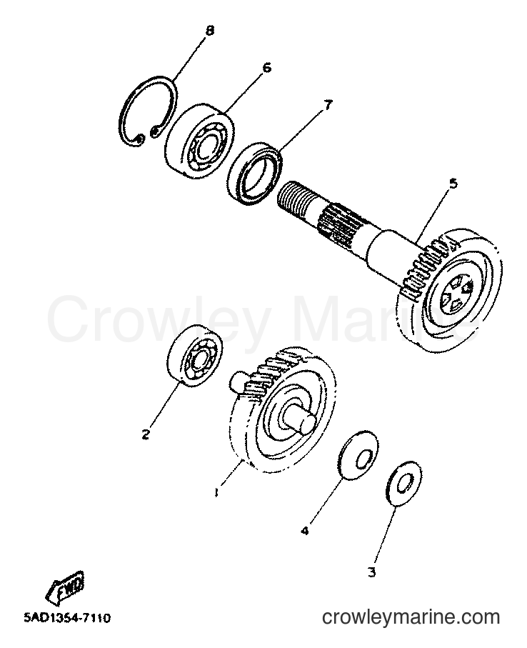 2001 Scooter YN50M - YN50M (5MRG) [010] - TRANSMISSION