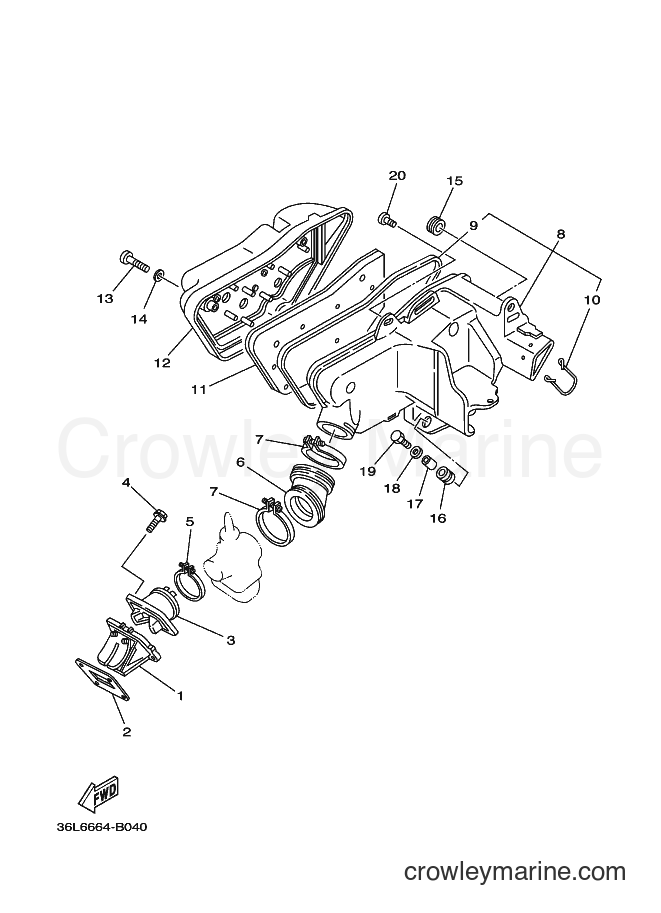 2003 Street Bike RX100T - RX100T (36L6) [010] - INTAKE