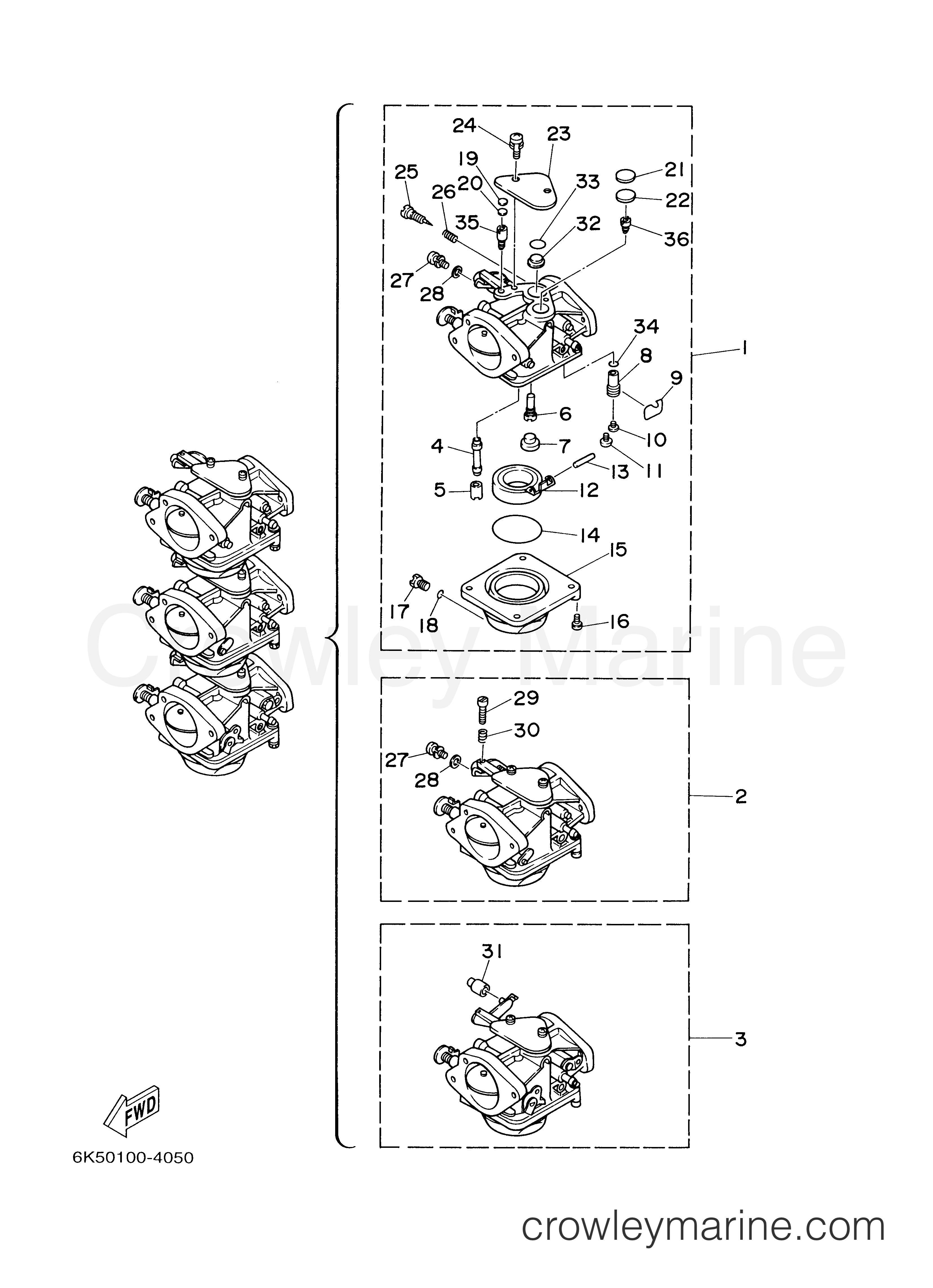 Yamaha Motors E60MLHY - CARBURETOR
