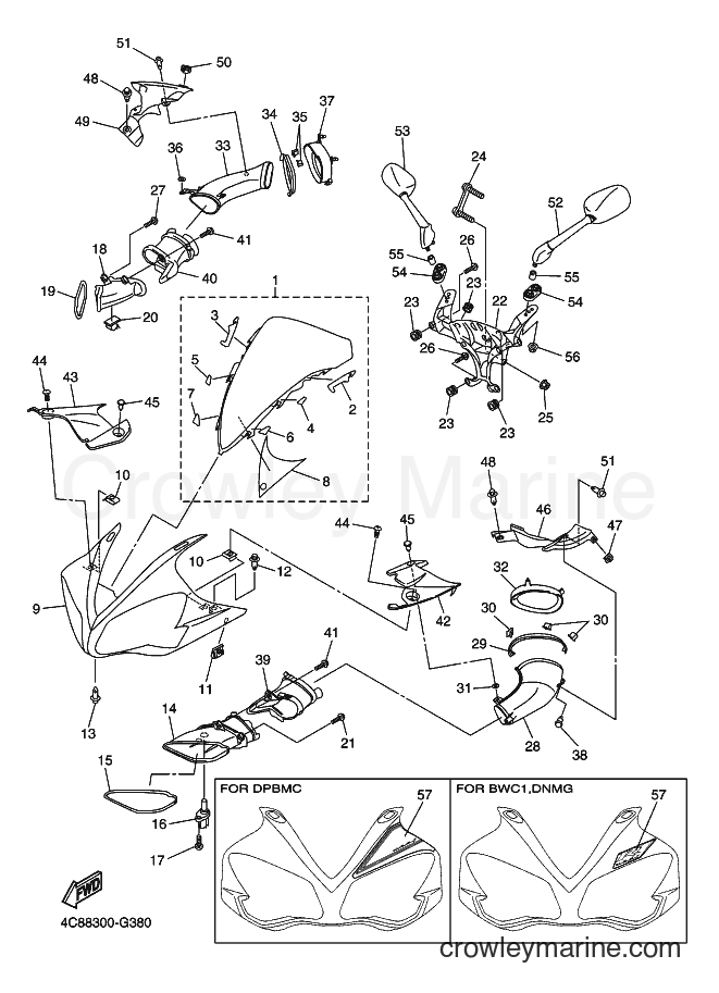 Yamaha Motors YZF-R1 (4C88) [010] - COWLING 1