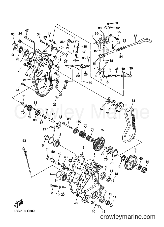 2008 Snowmobile RX10MS - RX10MS (8GY6) [010] - TRACK DRIVE 2