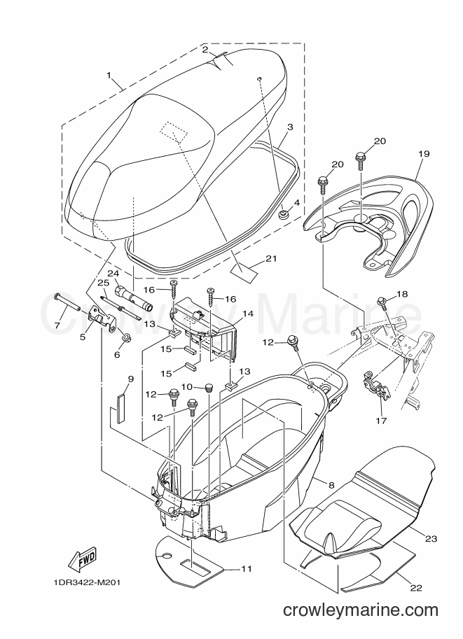 2013 Scooter XC115S - XC115S (1DR3) [010] - SEAT