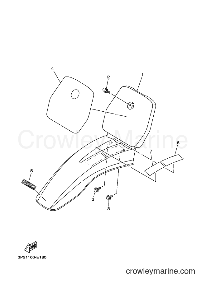 2007 Dirt Bike TT-R90 - TT-R90 (3P25) [010] - FENDER