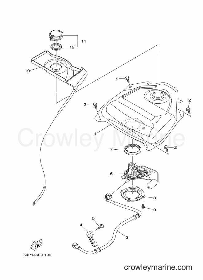 2012 Scooter AL115FC - AL115FC (54PB) [010] - FUEL TANK
