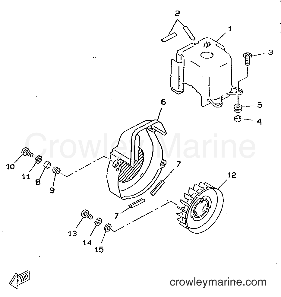 1998 Scooter CW50RSP - CW50RSP (4URG) [010] - AIR SHROUD & FAN